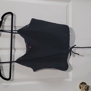 Guess S Black crop tank top